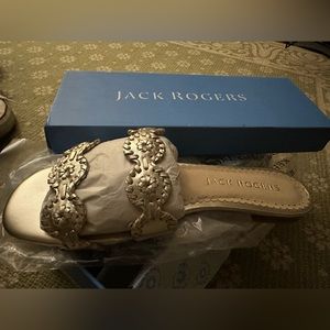 Jack Rogers Platinum Gold Sandals